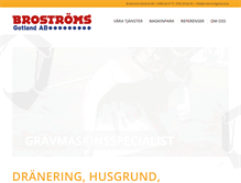 Tablet Screenshot of brostromsgotland.se